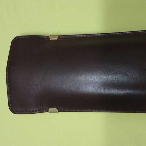 Cartier Brown Eyeglass Case Only- Missing Leather Name Tab EC#46 main image 9